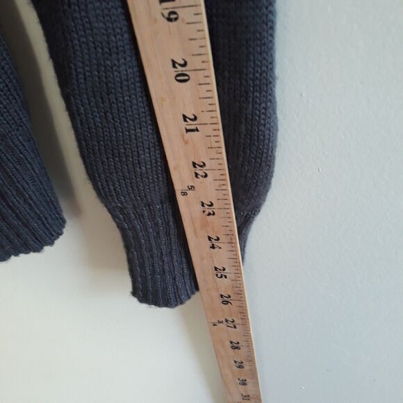 Roommates Hooded Faux Fur Trim Sweater Large Gray White Reindeer Winter Theme - Picture 6 of 9